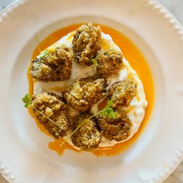 Kindred signature dishes Crispy Oysters
Squid Ink Conchiglie
Milk Bread Butter